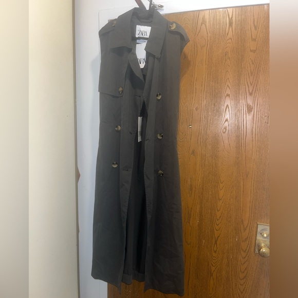 ZARA Trench dress size m - Picture 2 of 4